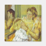 Mother Combing Her Child's Hair. 1901, Mary Cassat Magnets