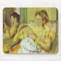 Mother Combing Her Child's Hair. 1901, Mary Cassat mousepads