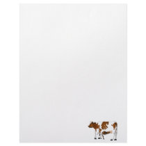 Mother Cow with Calf Letterhead Design