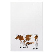 Mother Cow with Calf Customized Stationery