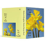 Mother &amp; Daughter Perfect Recipe book! Flowers Vinyl Binder