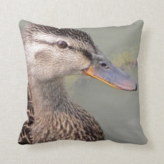 Mother Duck Throw Pillow