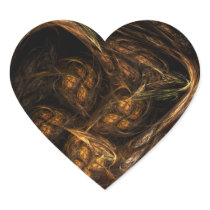 Mother Earth Abstract Art Heart Sticker