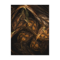 Mother Earth Abstract Art Postcard