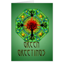 Mother Earth Blank Card by Jaenne Mother Earth Blank Card