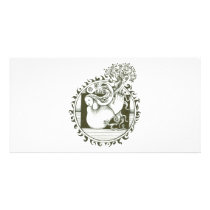 Mother Earth Collection in black and white Picture Card