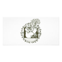 Mother Earth Collection in black and white Picture Card