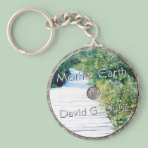 Mother earth Disk keychains