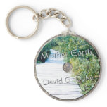 Mother earth Disk Keychain