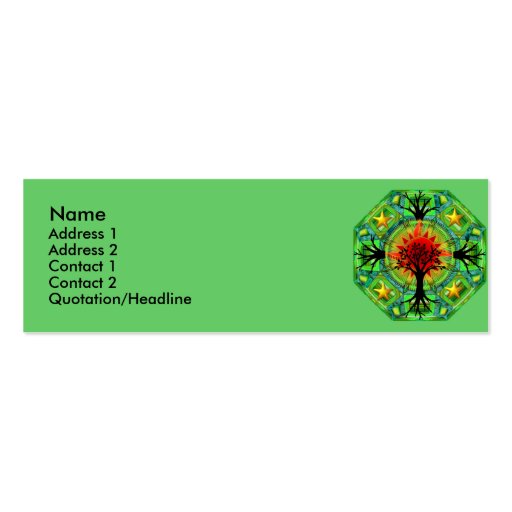 Mother Earth Profile Card Business Card Template (front side)