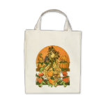 Mother Earth-Vegetable Babies Organic Grocery Tote Canvas Bag