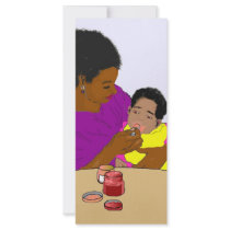 Mother Feeding Her Baby Bookmark rack cards