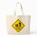 Mother Flippin' Yield Sign Tote Bag