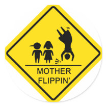 Mother Flippin' Yield Sign stickers