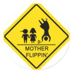 Mother Flippin' Yield Sign Sticker