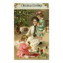 Mother, Girls and Toys At Christmas posters by vintagegiftmall Mother, Girls and Toys At Christmas posters