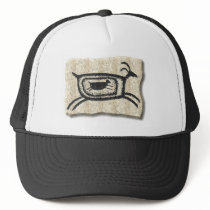 Mother goat-stone trucker hat