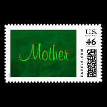 Mother Green Beauty Postage stamps