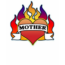 Mother Heart Tattoo Mother's Day Long Sleeve Tee t-shirts