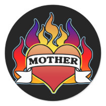 Mother Heart Tattoo Mother's Day Sticker