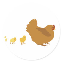 Mother Hen and Chicks stickers