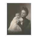 mother holding baby postcards