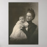 mother holding baby posters