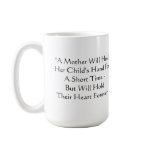 Mother Holds Child's Heart Forever Mother's Day Mugs