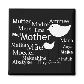 Mother in different languages magnets