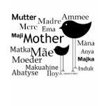 Mother in different languages t shirts