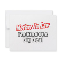 Mother In Law...Big Deal Custom Invitations