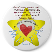 Mother in law from heaven button