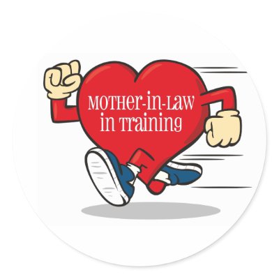 Mother-In-Law in Training Label Stickers