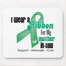 Mother-in-Law - Liver Cancer Ribbon Mouse Pads