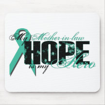Mother-in-law My Hero - Ovarian Hope Mouse Mat