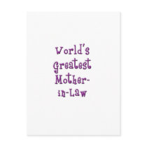 Mother-in-Law Postcard