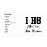 mother in laws business card