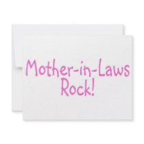 Mother In Laws Rock Pink invitations by TeeZazzle Mother In Laws Rock Pink invitations