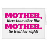 Mother, like no other card