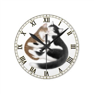 Mother Love Cats Wall Clock
