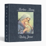 Mother Mary Baby Jesus Prayer/Bible Notebook 3 Ring Binder