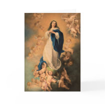 Mother Mary Christmas Card