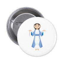 Mother Mary with Rosary Pins