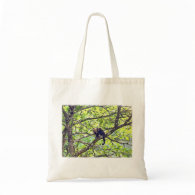Mother Monkey and Baby in Jungle Bag