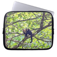 Mother Monkey and Baby in Jungle Computer Sleeve
