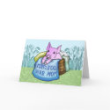 Mother, Mother's Day, Cute Pig in a basket cards by moonlake Mother, Mother's Day, Cute Pig in a basket cards