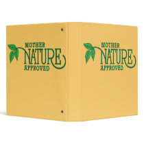 Mother Nature Approved Environmental Binder by earthdayshirtsgifts Mother Nature Approved Environmental Binder