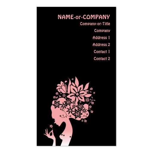 mother nature business card template (front side)