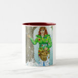 Mother Nature Feeding the Birds in Winter Mug mugs