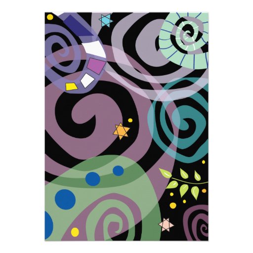 MOTHER NATURE Jewish Baby Naming Invitation